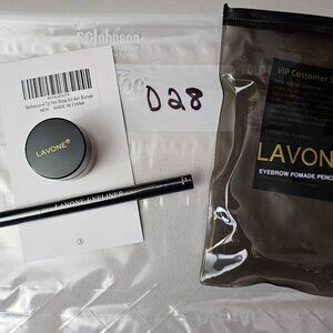 LAVONE ASH BROWN BROW POMMADE AND BLACK EYELINER KIT